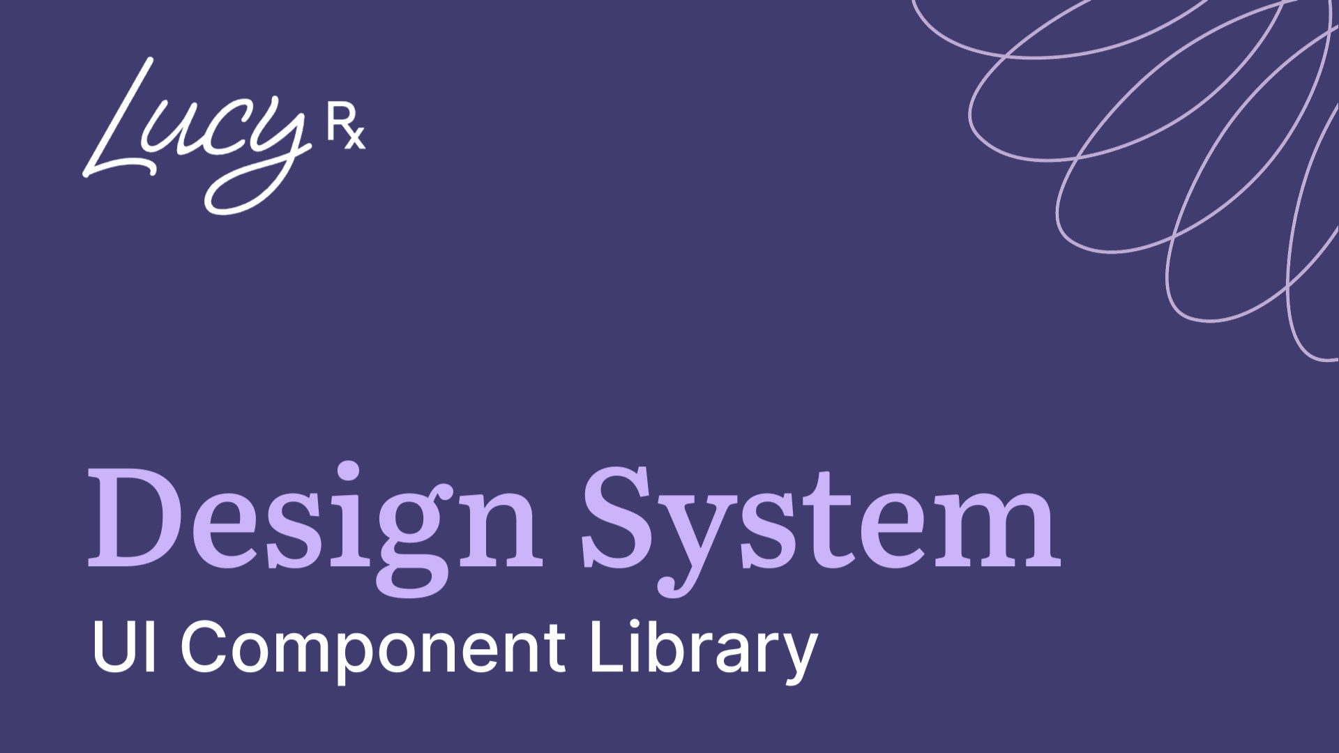 Mockup of the LucyRx Design System